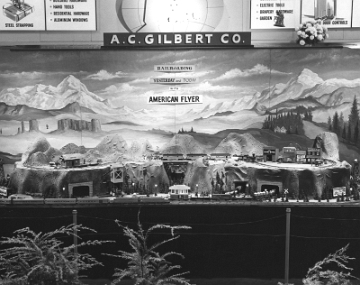 Overall view of the 1959 American Flyer Train exhibit at the Eastern States Exposition
