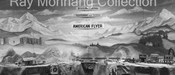 Closeup view of the American Flyer Train exhibit at the 1959 Eastern States Exposition